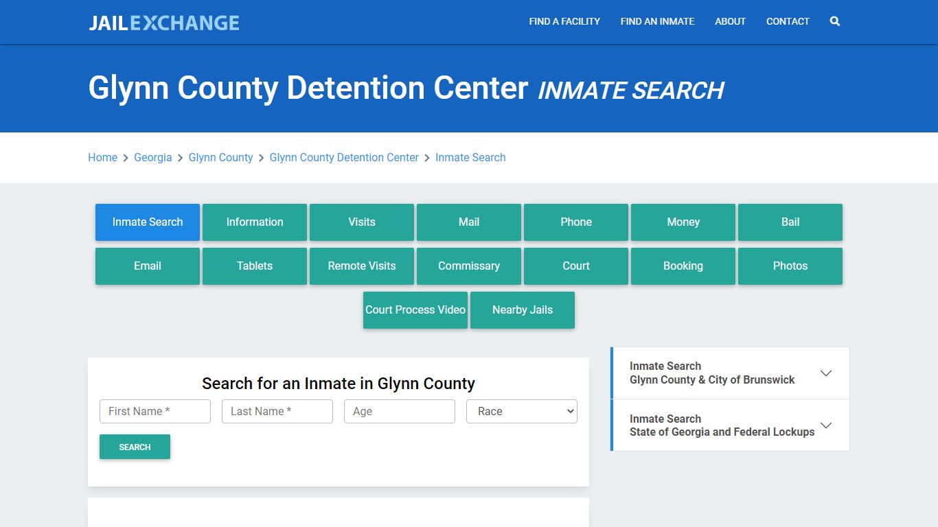 Glynn County Detention Center Inmate Search - Jail Exchange